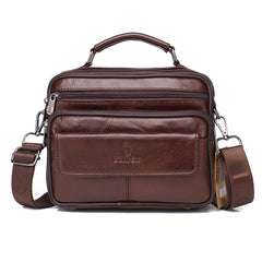 Genuine Leather Male Crossbody Bag Casual Business Leather
