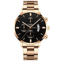 Fashion Mens Sports Watches Luxury Men Stainless Steel Quartz