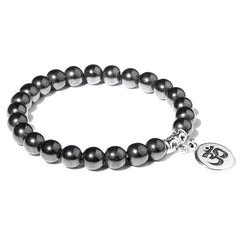 Handmade Natural Stone Lotus Ohm Buddha Beads Bracelet