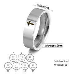 Fashion Simple Stainless Steel Couple Ring