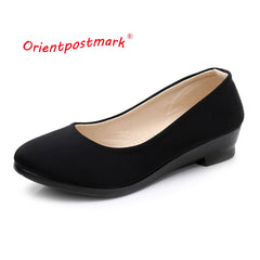 Women Flats Ballet Office Work Shoes FlatsOversize Boat