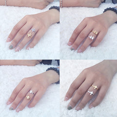finger ring fashion adjust ring stainless steel woman ring stainless steel