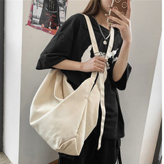 Fashion Versatile Messenger Bag Large Capacity Retro Canvas