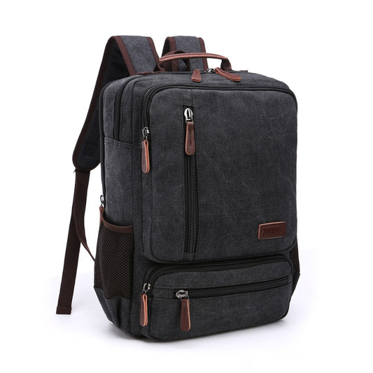 Vintage Canvas Backpack Men Large Capacity Travel Shoulder Bag