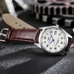 Casual Fashion Leather Strap Men Watches Montre de luxe homme