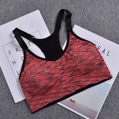 Women Sports Bra,Adjustable Spaghetti Strap Padded Top for Fitness Running