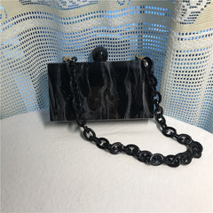 Ink Marble Acrylic Bag Fashion Women Clutches Bridesmaid Handbags