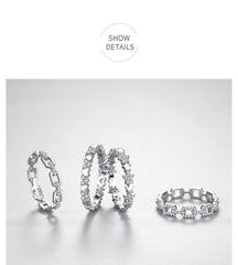 Silver Simple Stackable Charm Finger Ring