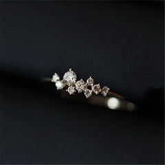 Classic Irregular Shiny Star Plum Ring Jewelry Accessories
