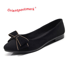 Women Flats Ballet Office Work Shoes FlatsOversize Boat