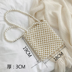 Mini Pearl Bag Handmade Vintage EVA Beaded Fashion Shoulder Bag