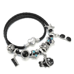 Ocean Collection Blue Turtle Seahorse Narwhal Beaded Dolphin Charm Bracelets