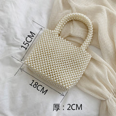Mini Pearl Bag Handmade Vintage EVA Beaded Fashion Shoulder Bag