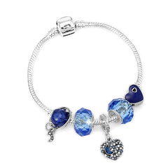 Ocean Collection Blue Turtle Seahorse Narwhal Beaded Dolphin Charm Bracelets