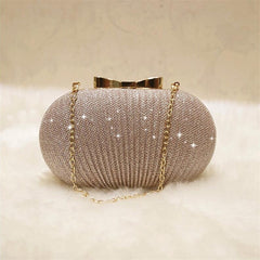 Golden Evening Clutch Bag Women Bags Wedding Shiny Handbags