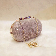 Golden Evening Clutch Bag Women Bags Wedding Shiny Handbags