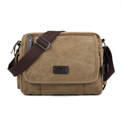 Casual Canvas Men Small Shoulder Bag Vintage Satchel Retro Crossbody