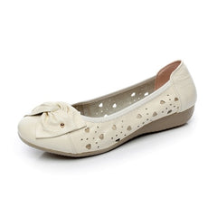 Plus Size Spring\Autumn Genuine Leather Shoes Woman Flats Work