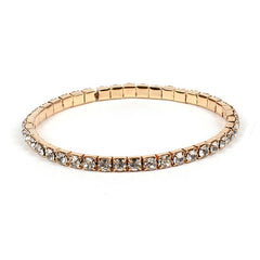 Bangle Stretch Bling Single Row Rhinestones Bracelets