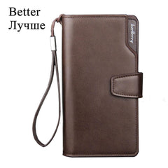 aellerry Men Wallets Long Style High Quality Card Holder Male Purse Zipper