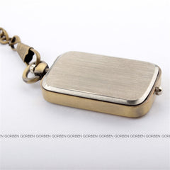 fashion design double time small pocket watch