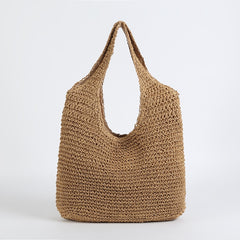 Fashion Straw Women Shoulder Bags Paper Woven Female Handbags