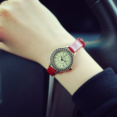 Ladies designer vintage leather women bracelet watches retro
