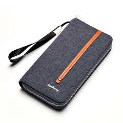 Canvas Man Wallet Brand Long Clutch Card Purse