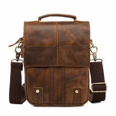Leather Male Casual Design Shoulder Messenger bag Cowhide Fashion Cross-body