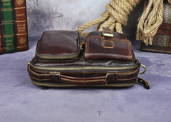 Quality Original Leather Design Male Shoulder messenger bag