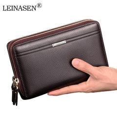 Men Wallets with Coin Pocket Long Zipper Coin Purse