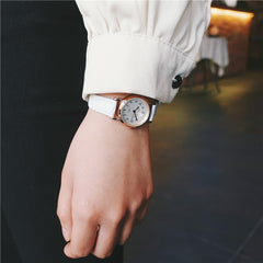 Bamboo Knot Vintage Leather Women Small Watches Designer