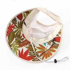 sun hat with pearl adjustable big heads wide-brimmed beach hat