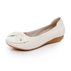 Plus Size Spring\Autumn Genuine Leather Shoes Woman Flats Work