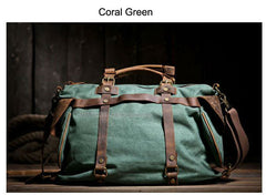 Unisex Retro Canvas Leather messenger bags Men Crossbody Bag