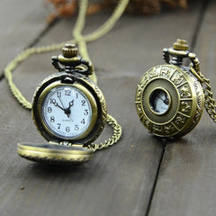 pocket watch Retro Vintage Steampunk Quartz Necklace