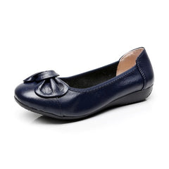 Plus Size Spring\Autumn Genuine Leather Shoes Woman Flats Work