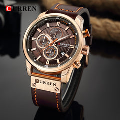 Fashion Date Quartz Men Watches Chronograph Sport Mens Wrist Watch