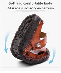 Sandals Men Leather Classic Roman Sandals 222 Slipper Outdoor Sneaker