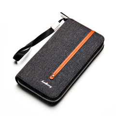 Canvas Man Wallet Brand Long Clutch Card Purse