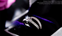 Simple Design Double Stackable Fashion Jewelry Bridal Sets