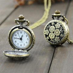 pocket watch Retro Vintage Steampunk Quartz Necklace