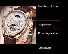 Brand Classic Mens Retro Watches Automatic Mechanical Watch