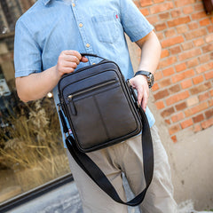 Casual Soft Leather Handbag Small Single Shoulder Bag Crossbody Retro