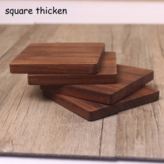 Tea Coffee Cup Pad Placemats Decor Walnut Wood Coasters