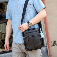 Casual Soft Leather Handbag Small Single Shoulder Bag Crossbody Retro