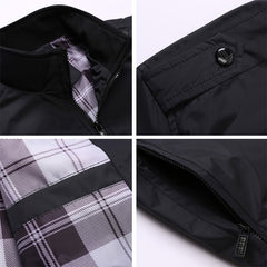 Mens Jackets Spring Autumn Casual Coats Solid Color Mens Sportswear