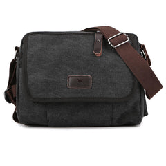 Casual Canvas Men Small Shoulder Bag Vintage Satchel Retro Crossbody