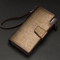 aellerry Men Wallets Long Style High Quality Card Holder Male Purse Zipper