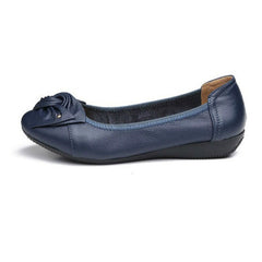 Plus Size Spring\Autumn Genuine Leather Shoes Woman Flats Work